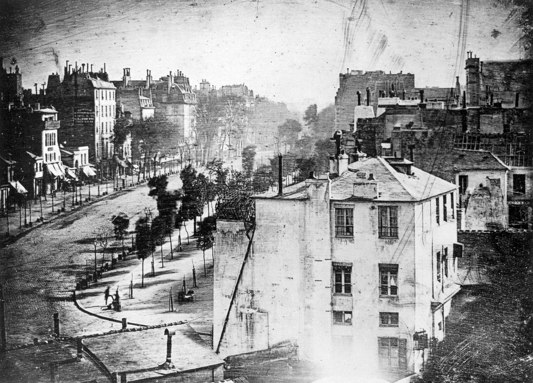 Louis Daguerre’in Boulevard du Temple fotoğrafı